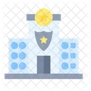 Building Police Station Icon