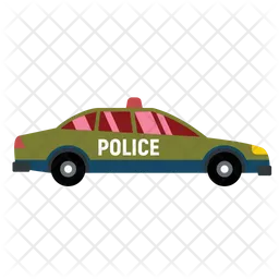 Police Station Car  Icon