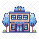 Police Station Building Police Icon