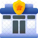 Police Station Building Police Icon