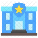 Building Police Station Icon