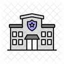 Police Station Law Security Icon