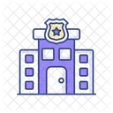 Police Station Building Police Icon