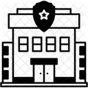 Police Station Security Architecture Icon