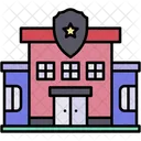 Police Station Law Enforcement Security Icon