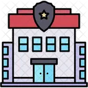 Police Station Security Architecture Icon