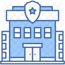 Police Station Security Architecture Icon