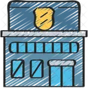 Police Station Building Police Icon