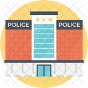 Police Station Headquarter Icon