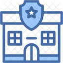 Police Station Building Sheriff 아이콘
