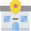 Police Station Building Sheriff 아이콘