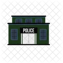 Police Station Building Police 아이콘