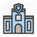 Building Police Station Icon