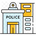 Police Station Building Police 아이콘