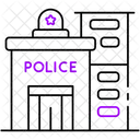 Police Station Building Police Icon