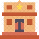 Police Station Sheriff Western Icon
