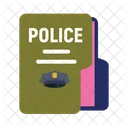 Police Station Notebook Notebook Laptop Icône