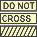 Police Tape Do Not Cross Cop Icon