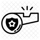 Police Whistle Blower Signal Icon