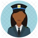 Police Chief Woman Icon