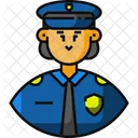 Police Police Woman Avatar Icon