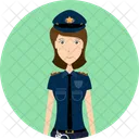 Policelady Police Security Icon