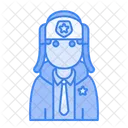 Winter Avatar User Profile People Policeman Icon