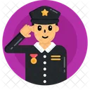 Police Officer Policeman Patrolman Icon