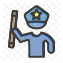 Law Stick Police Icon