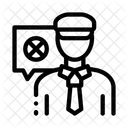Policeman Denial Passport Icon