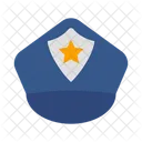 Policemans Hat Security Cap Icon