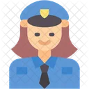 Policewoman User Avatar Icon