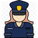 Policewoman Anti Theft Police Icon