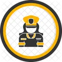 Policewoman Anti Theft Police Icon