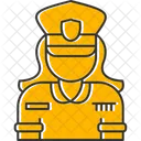 Policewoman Anti Theft Police Icon