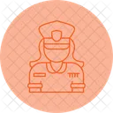 Policewoman Anti Theft Police Icon