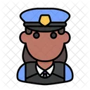 Policewoman Guard Police Icon