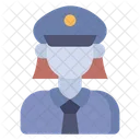 Police Police Woman Man Icon
