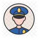 Policia Capitan Oficial Icono