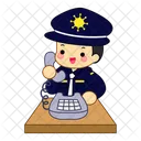 Policia Cop Seguridad Icono