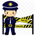 Policia Cop Seguridad Icono