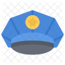 Policia Gorra Uniforme Icono