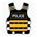 Policia Chaleco Seguridad Icono
