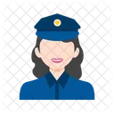 Policia Mulher Avatar Ícone