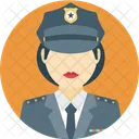 Policia Mujer Policia Senora Oficial Icono