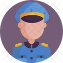 Policia Avatar Seguridad Icono