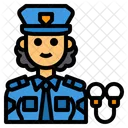 Policia Avatar Ocupacion Icono