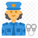 Policia Avatar Ocupacion Icono