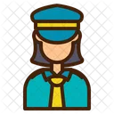 Policia Mulher Avatar Ícone