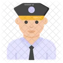 Oficial De Policia Policia Policia Icono